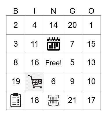 ES Knowledge Bingo! Bingo Card