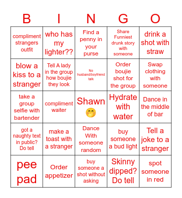 Pink Zebra Bingo Card