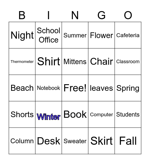 Bingo Card