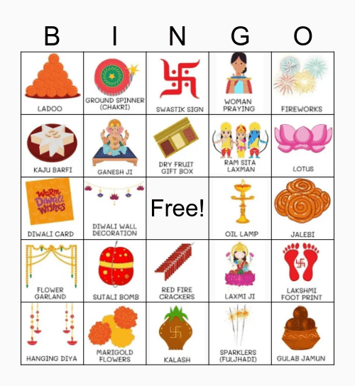 BayAAN-Diwali Bingo! Bingo Card