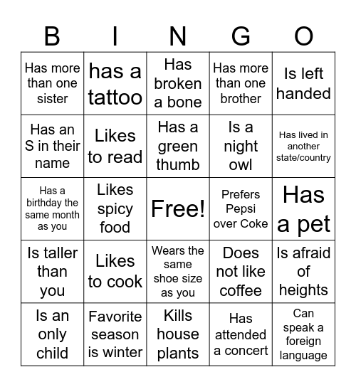 Bedloft x Teen Challenge Bingo Card