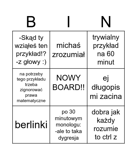 posiedzenie na dc bingo Card