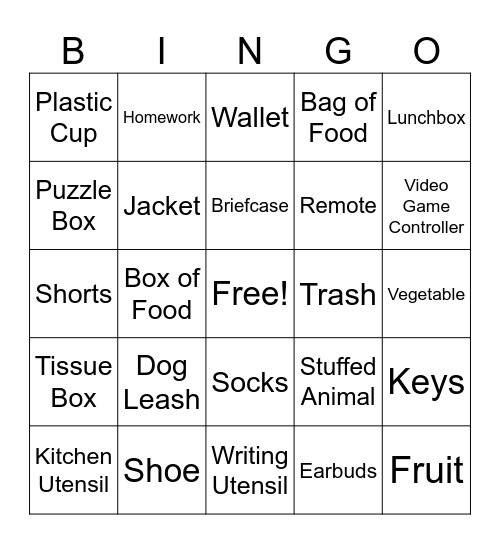 GRUNT STOMP & SLAM Bingo Card