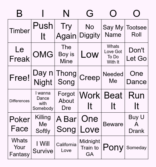 NoLArette Tribe Bingo Card