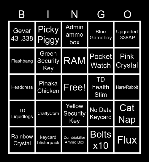 ToxicDrip Sahkal Bingo Card