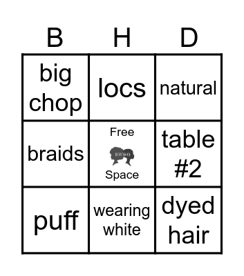 BHD Bingo Card