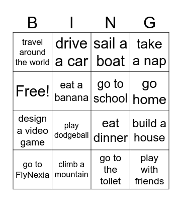 Jupiter Bingo Card