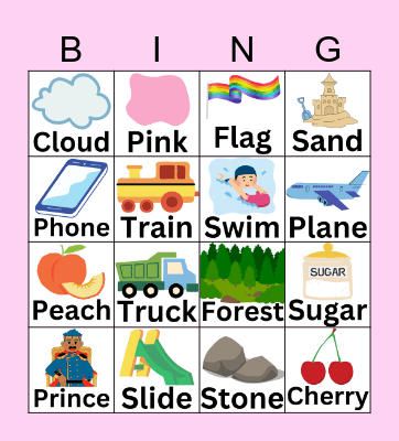 Phonics Bingo Card