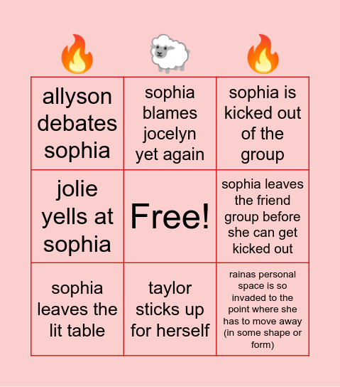 The rest of the year Bingo Card