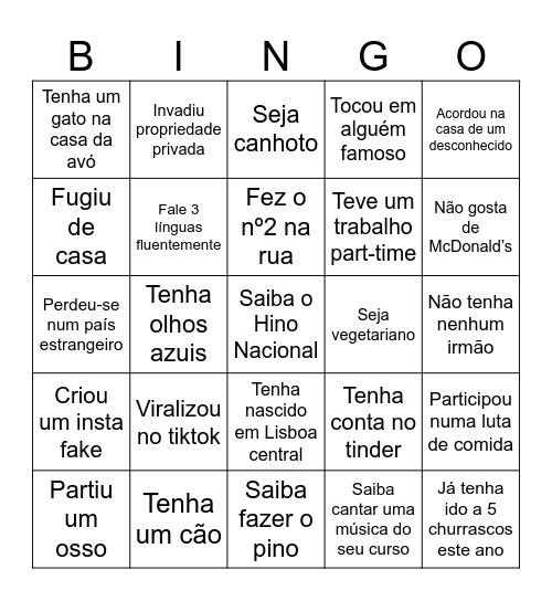 BINGO CPLMAC e CPMA Bingo Card