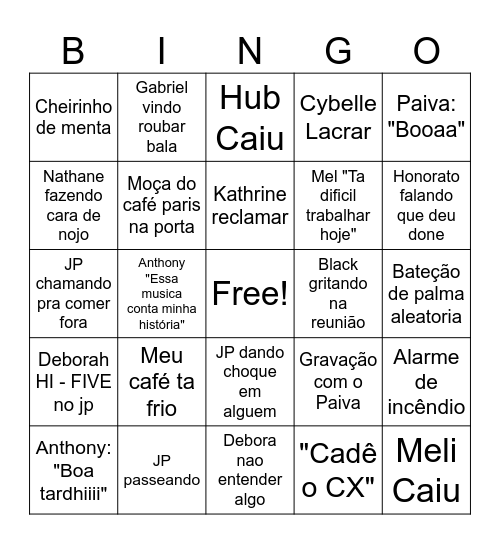 Bingo AC BC Bingo Card