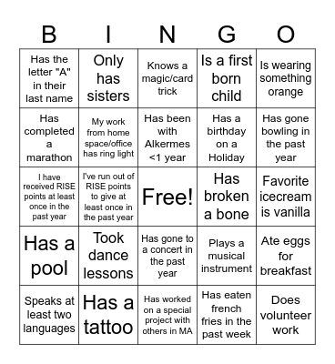 Med Affairs Bingo Card