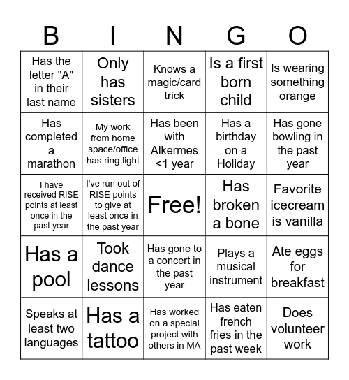 Med Affairs Bingo Card