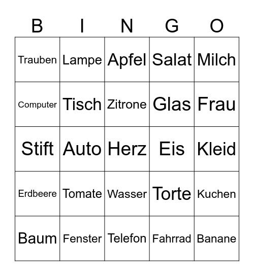 Fidahs Bingo 2 Bingo Card