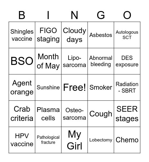 OA Day 1 - Jennifer's talk Bingo Card