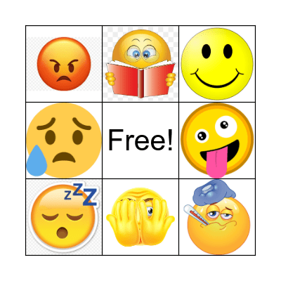 Feelings Bingo Card