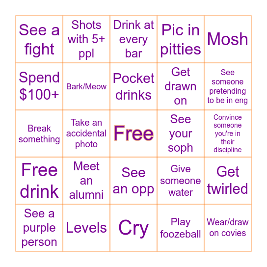 EGTC BINGO Card