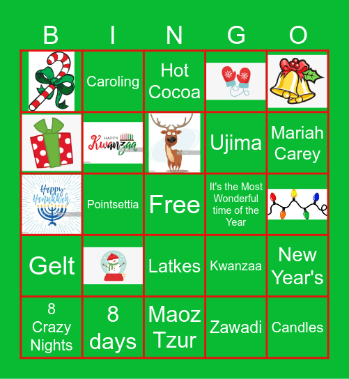 *ACE Holiday Bingo* Bingo Card