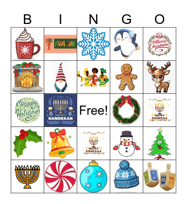 UPT Holiday Bingo Card