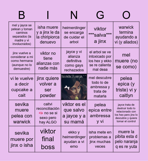 arcane act 2&3 Bingo Card