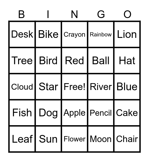 Children's Day Bingo Card