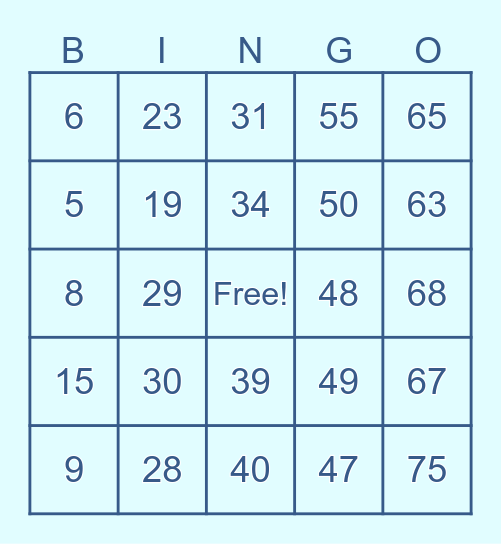 Logistics Bingo! Bingo Card