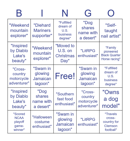 OEM Q4 BINGO! Bingo Card