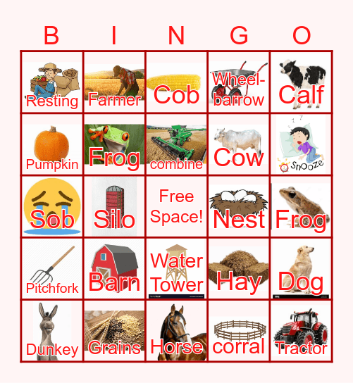 FARM Bingo Card