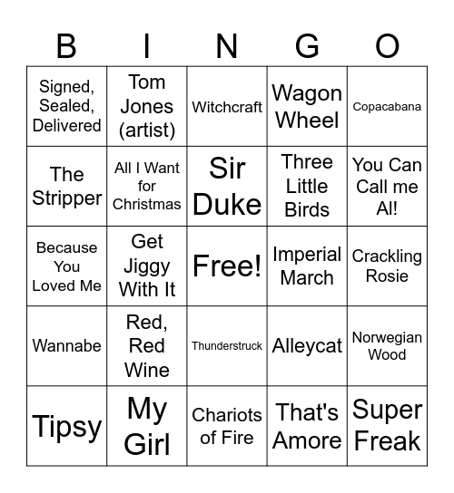 Mystery Meat ! Bingo Card