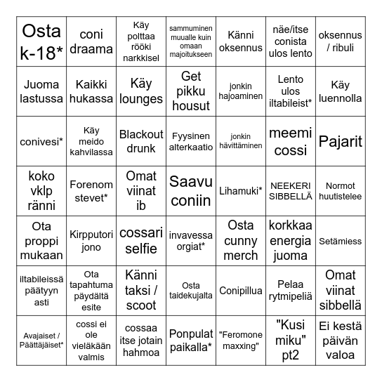 Desubingo2 Bingo Card