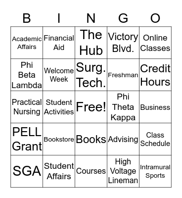 Welcome Back to ASUN Bingo! Bingo Card