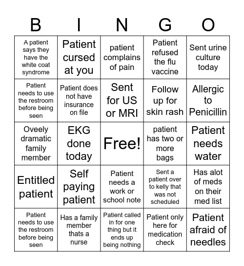 Baptist BINGO !!! Bingo Card