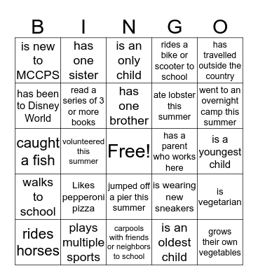 Who.. Bingo Card