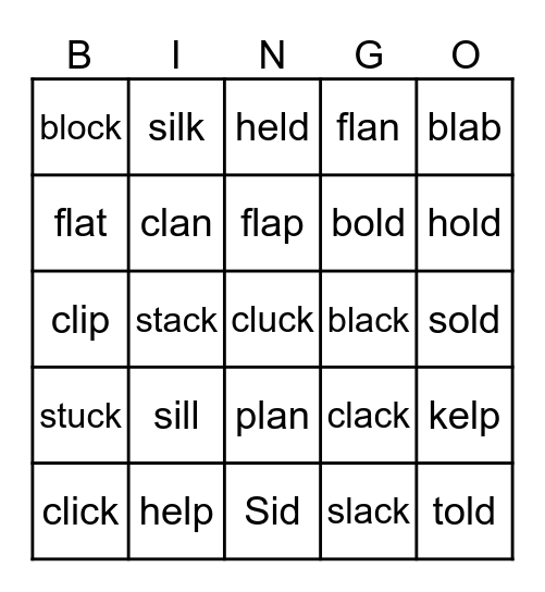 FastBridge Bingo 34-36 Bingo Card