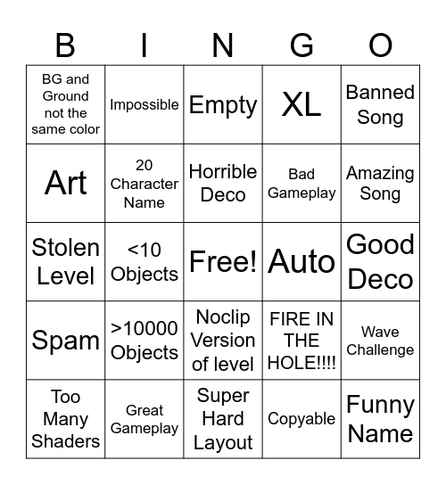 Recent Tab 2.207 Bingo Card