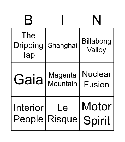 Fayetteville, AR Bingo Card