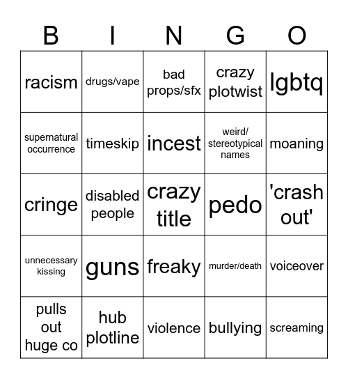 tomorrow's teachings bingo Card