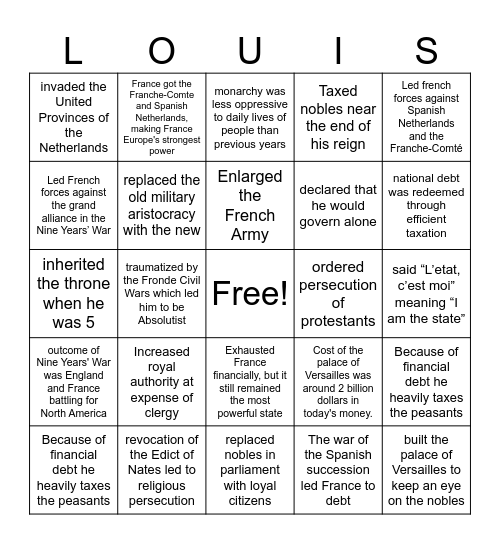 Bingo Card