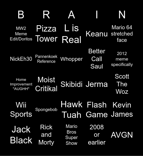 BRAINROT BINGO Card