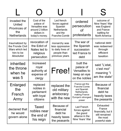 Bingo Card