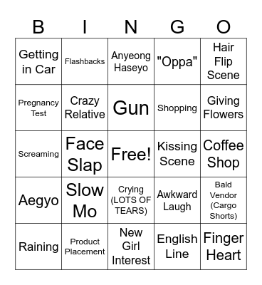 Queen of Tears Ep 2 Bingo Card