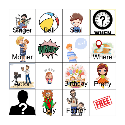 Lesson 8 Bingo Card