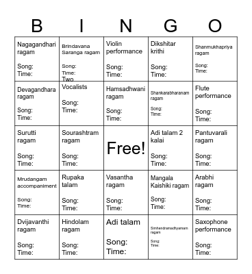DSS - Afternoon 1 Bingo Card