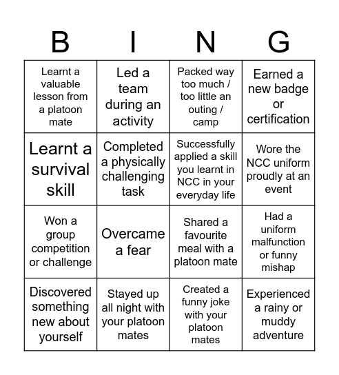 Farewell Part D's! Bingo Card