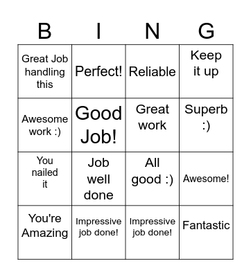 Cherry's Card Bingo Card
