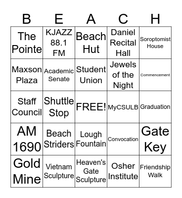 STAFF DAY BINGO Card