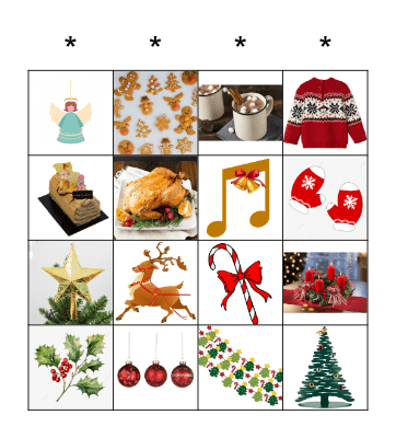 Kerstbingo Card