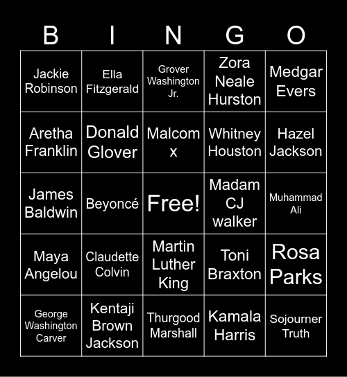 BSU BINGO Card