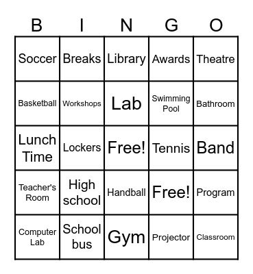 Xd Bingo Card