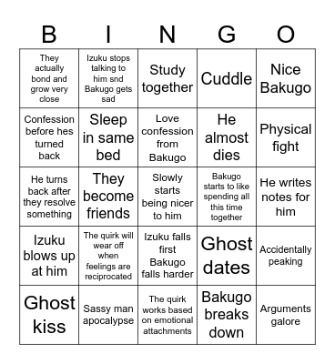 The way you used to do Bingo Card